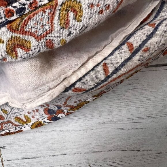 O'Neill Romper Womens Size Small Wrap Boho Floral Earth Tones Drawstring Hippy - Picture 15 of 16